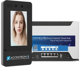 Accentronix facial-recognition reader and Easy-Connect cloud hub